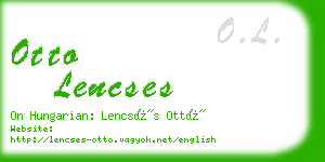 otto lencses business card